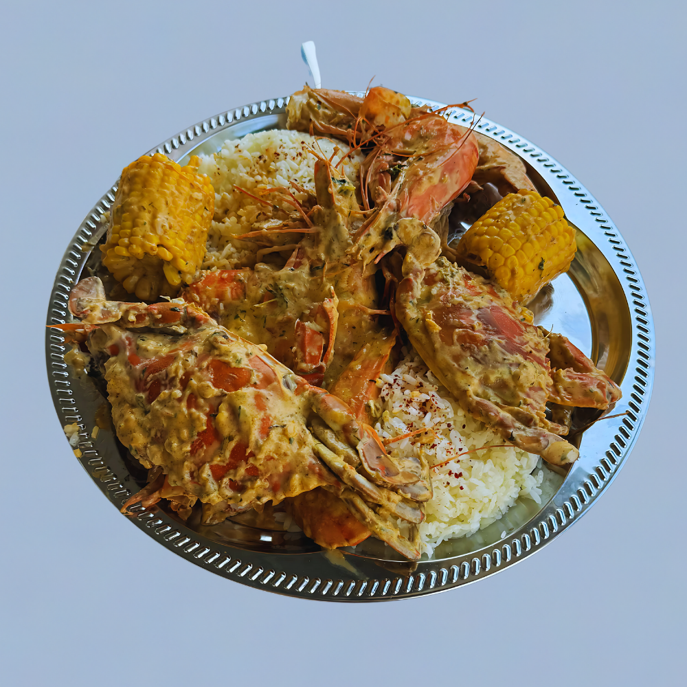 Torbada Kremalı Mavi Yengeç